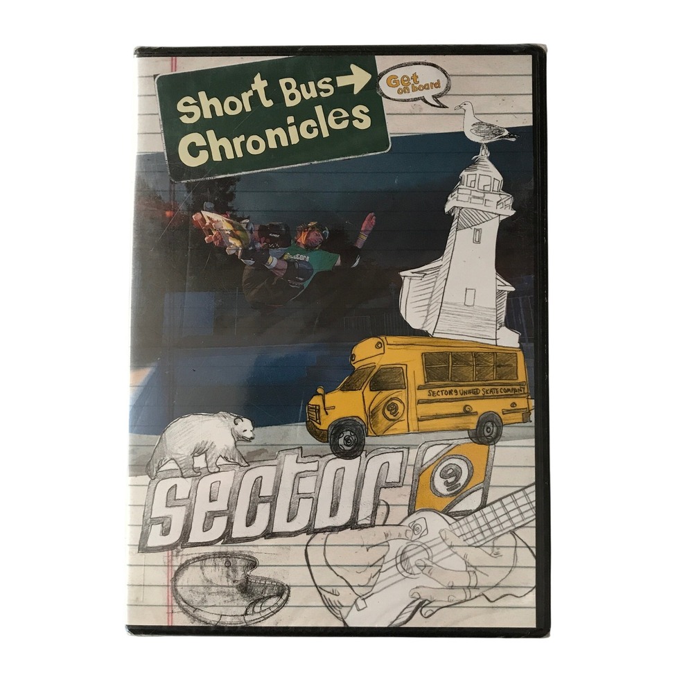 Sector 9 Short Bus Chronicles Skateboarding DVD 2007 New Sealed Skate Film